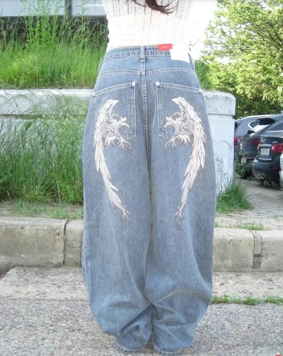 Angel’s wings jeans