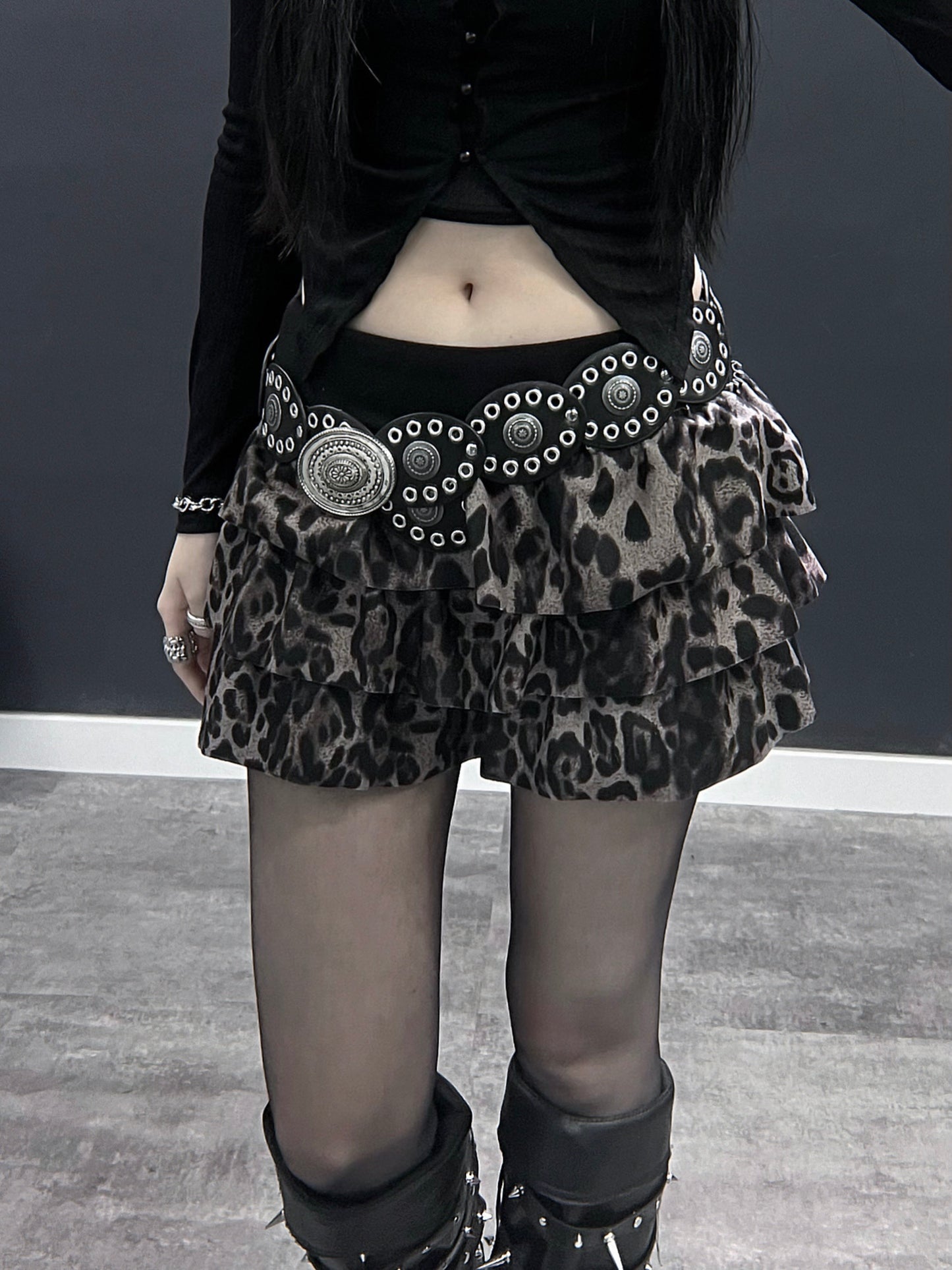Leopard cake skirt