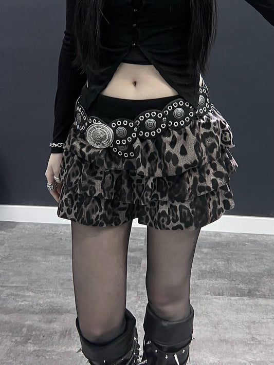 Leopard cake skirt