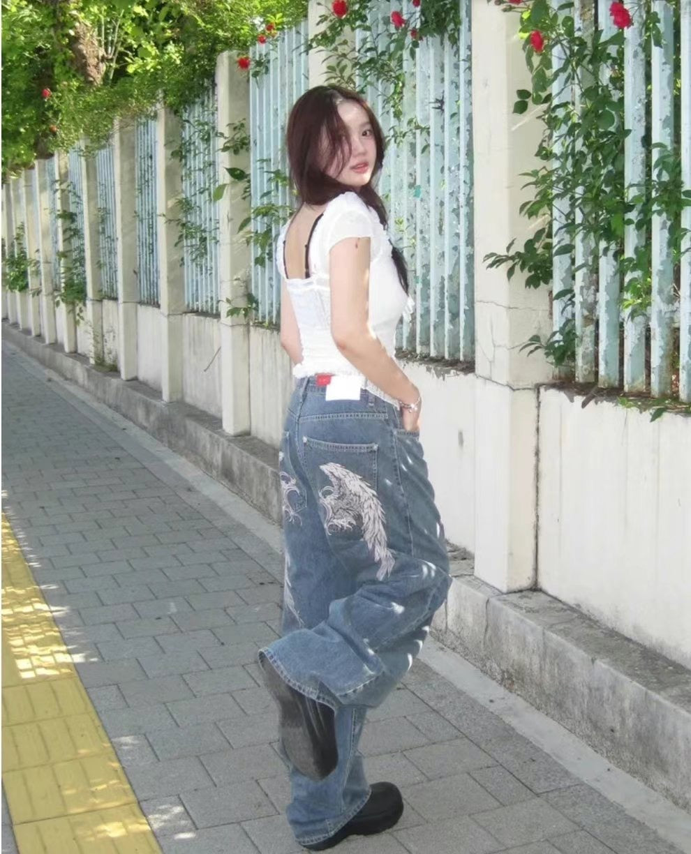 Angel’s wings jeans