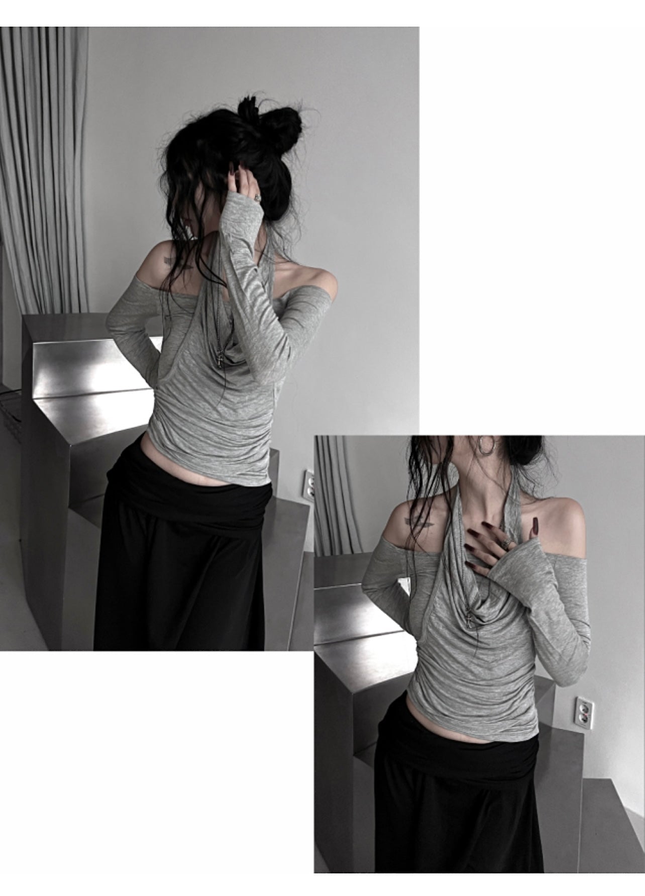 ‘Truth or dare’ off shoulder top