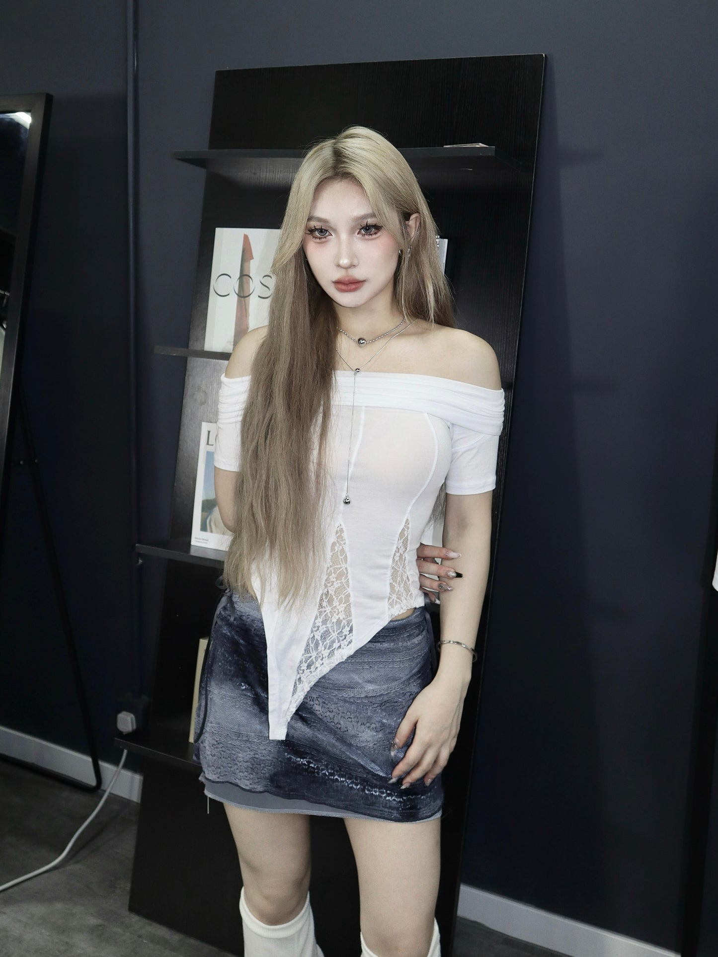 love u like that off shoulder top