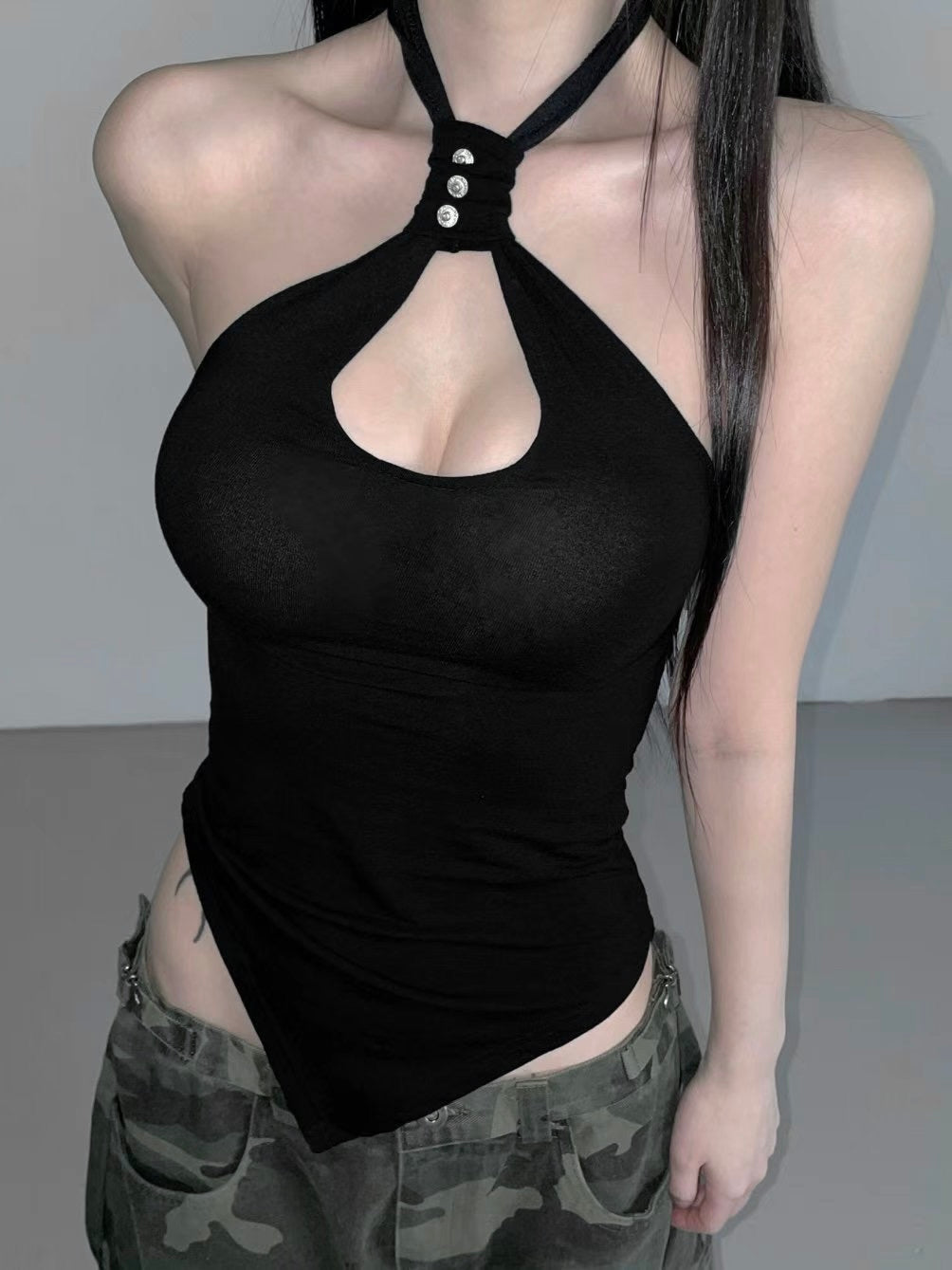 S.O.S halter tank top
