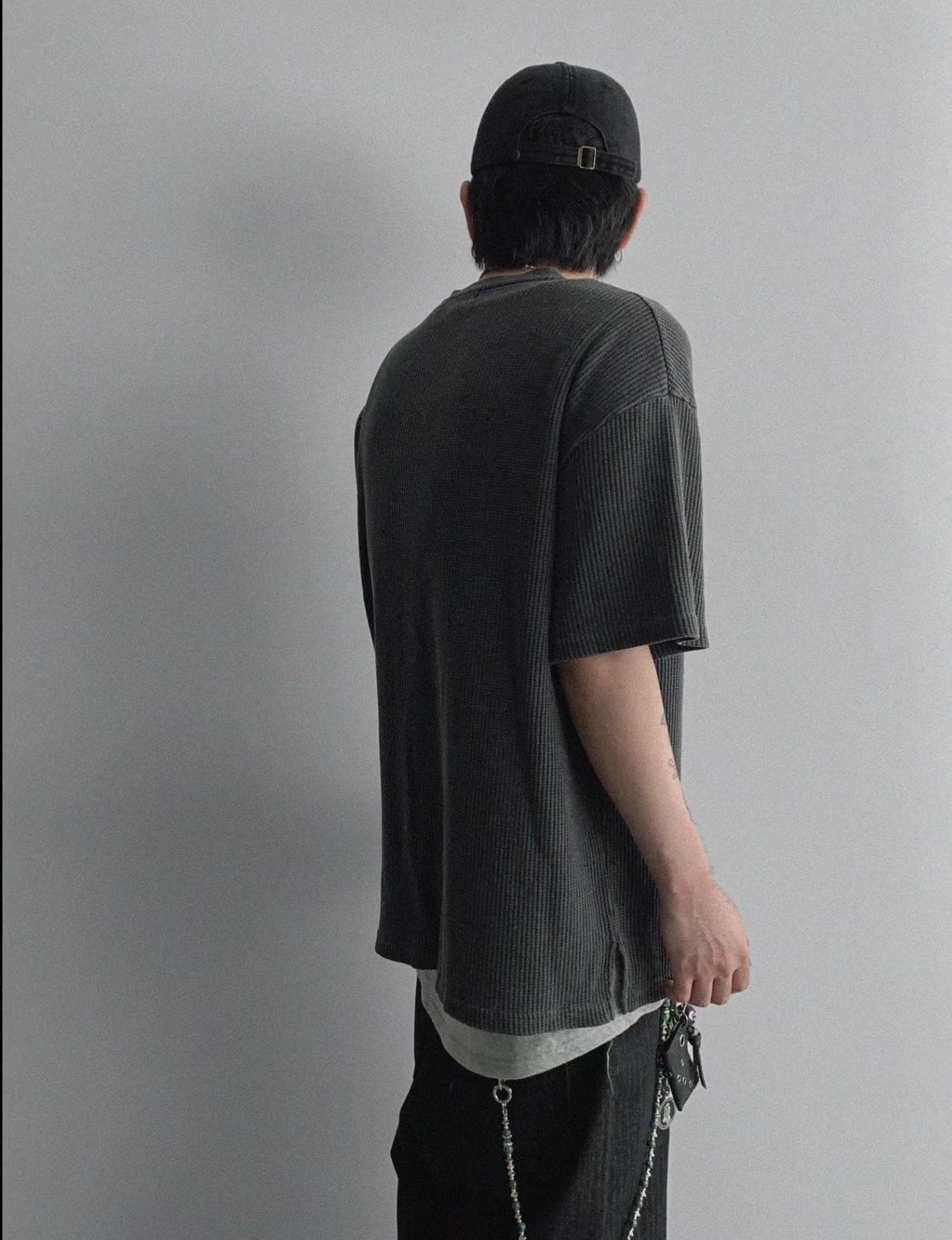 Waffle Henry collar tee