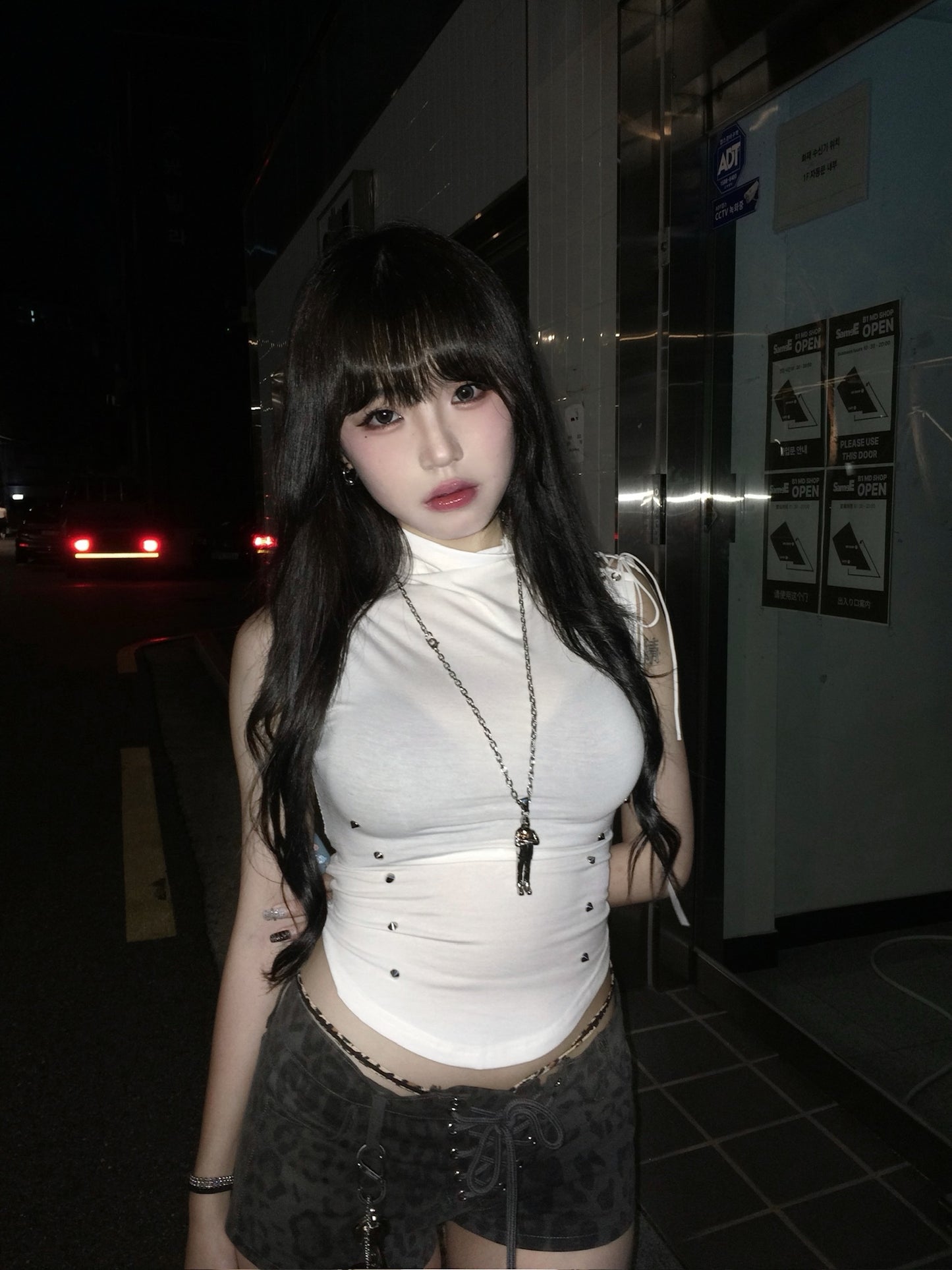 Karina tied up tank top