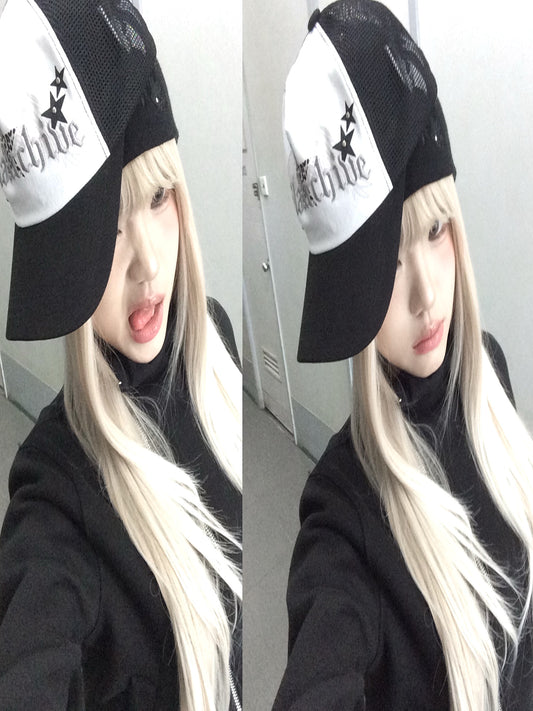 LEOPARD STAR WING MESH CAP