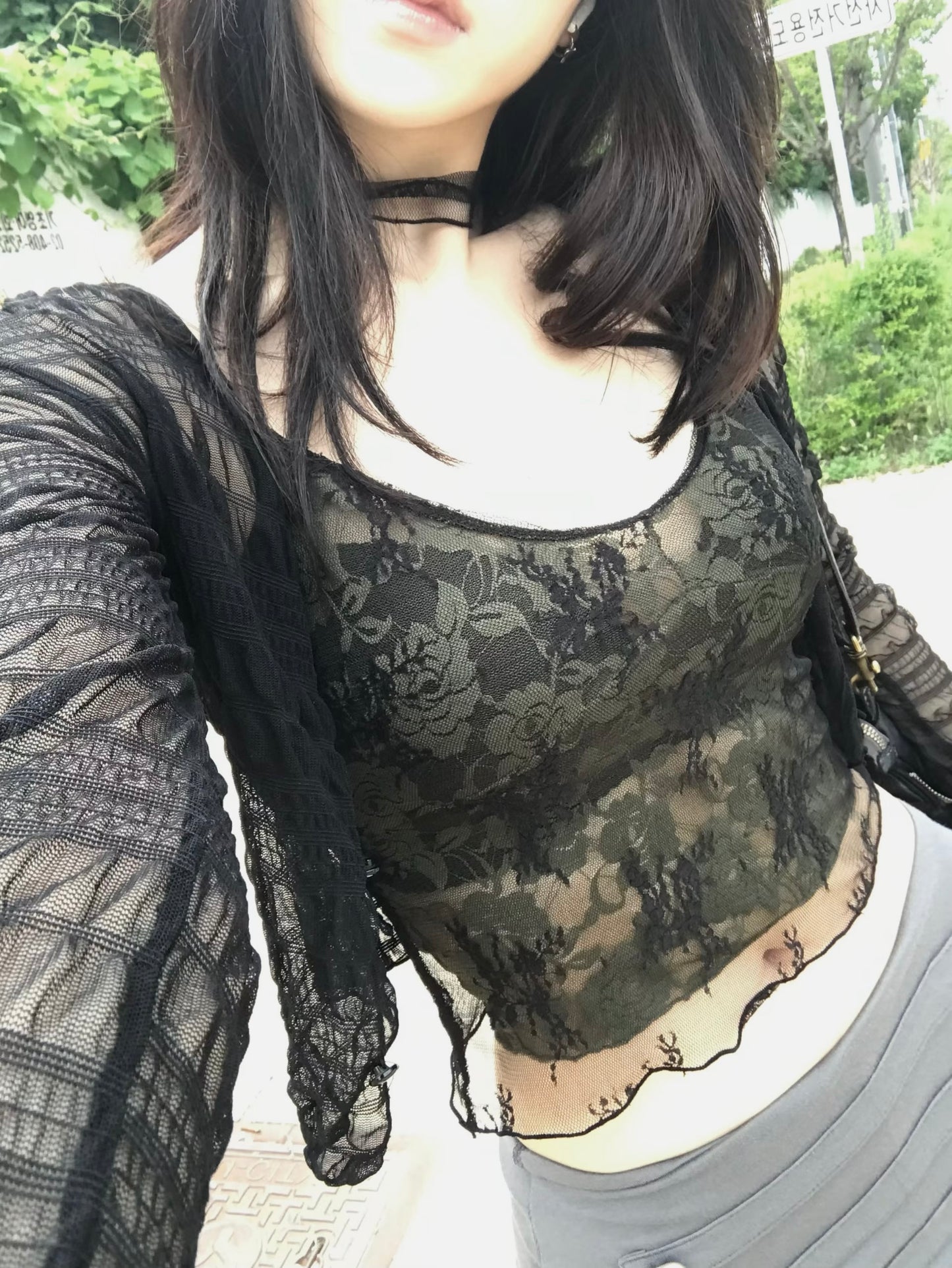 ‘Sweet sour’ cami top with muffler