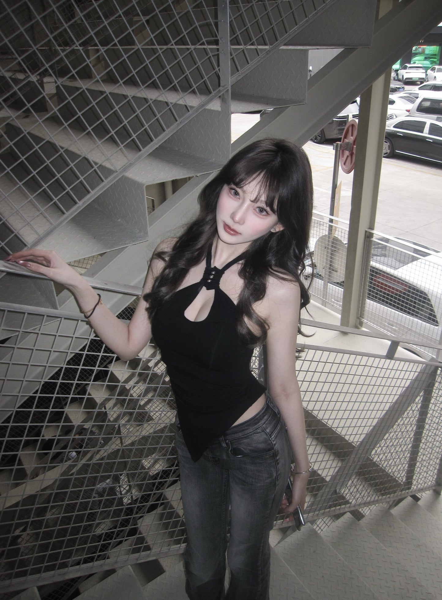 S.O.S halter tank top