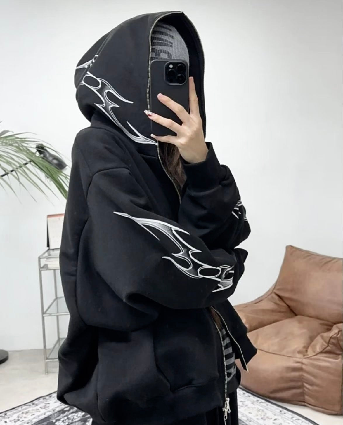 ‘PLAYER’ hoodie zip up