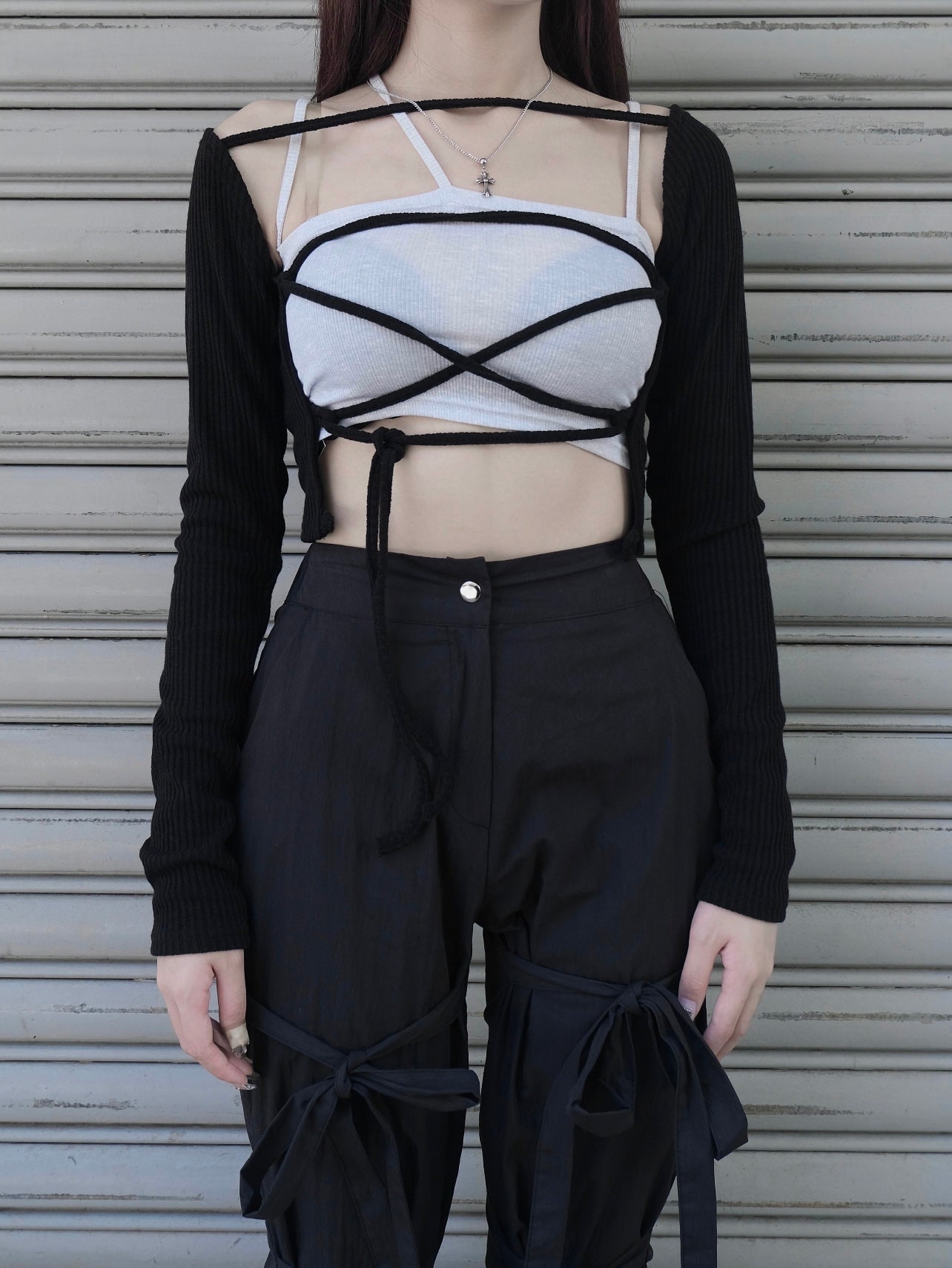 Anna cross tie top