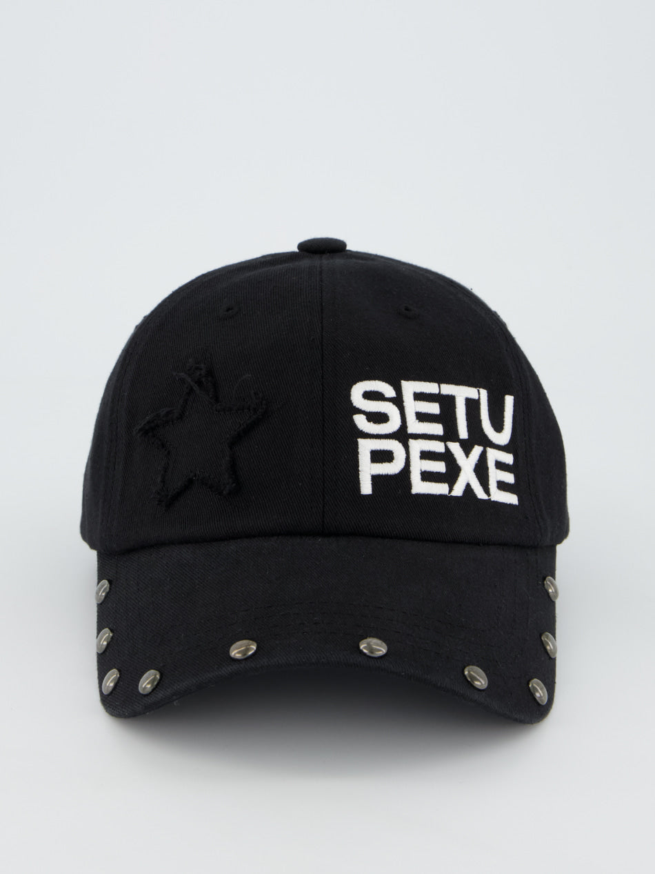 [ SETUPEXE ] STUDDED LOGO BALL CAP