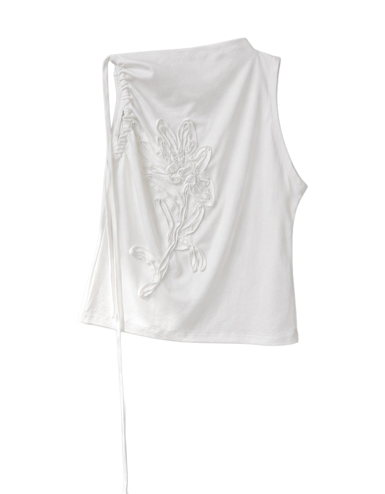 ‘Orange flower’ sleeveless