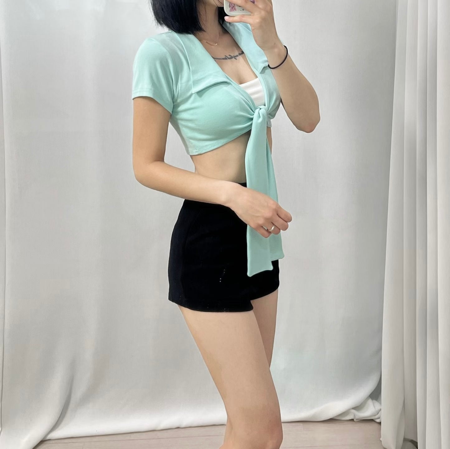 ‘Ending page’ 2way short sleeve