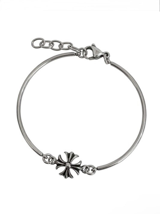 [ OFUSE ] cross round bracelet