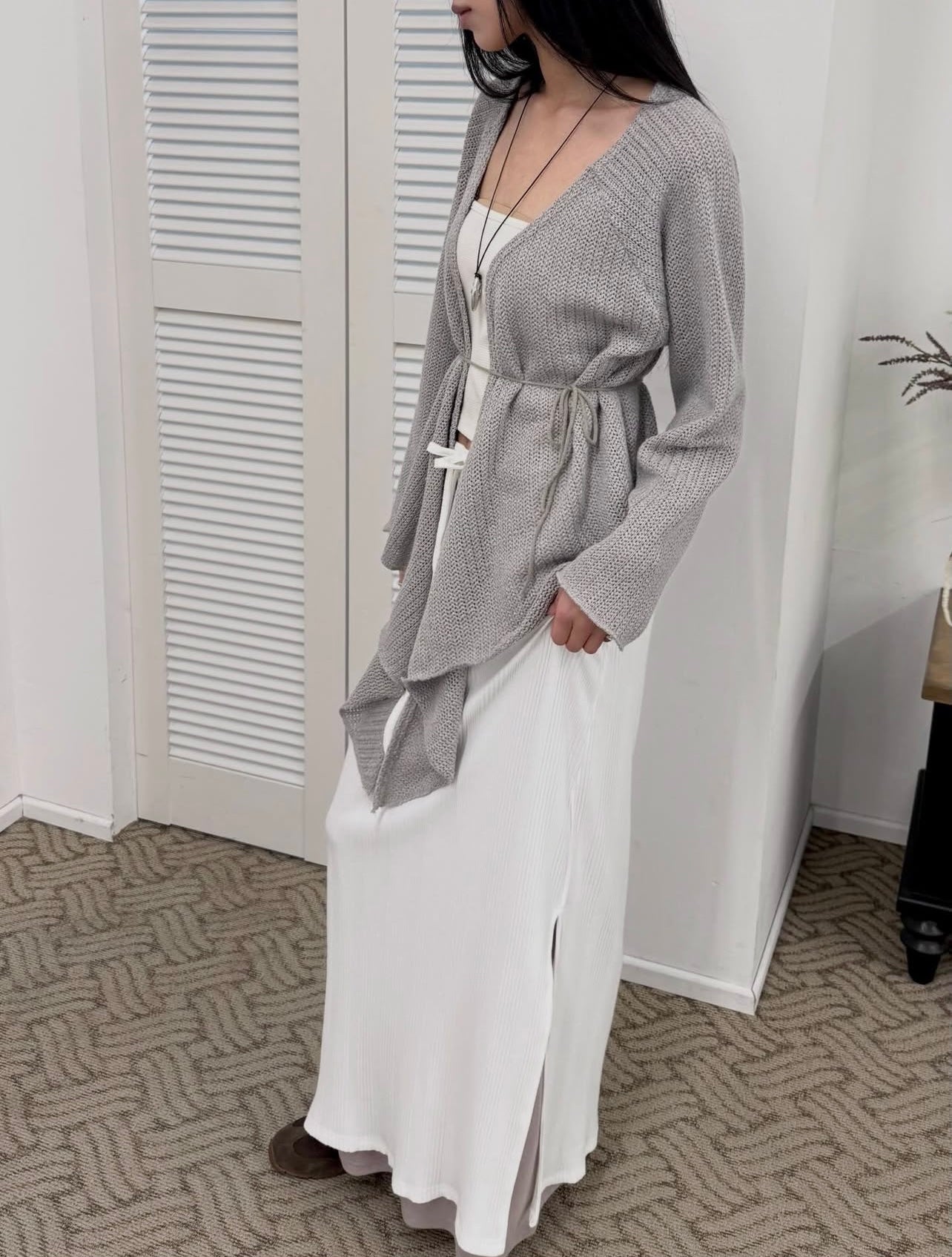 ‘Midnight’ knitted cardigan
