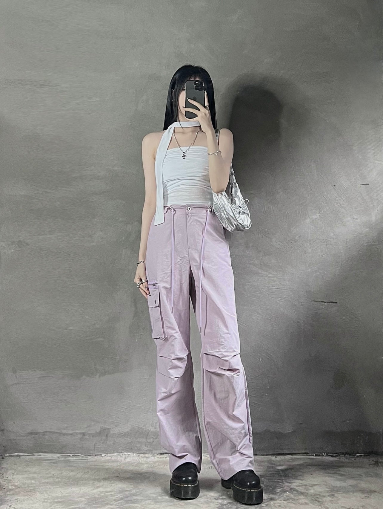 Crease tube top with muffler
