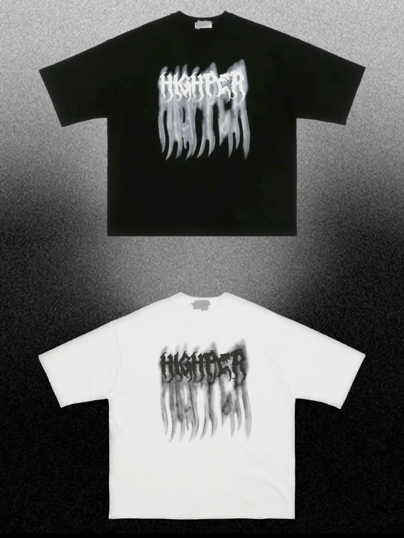 [unisex] 重磅火焰圖案tee