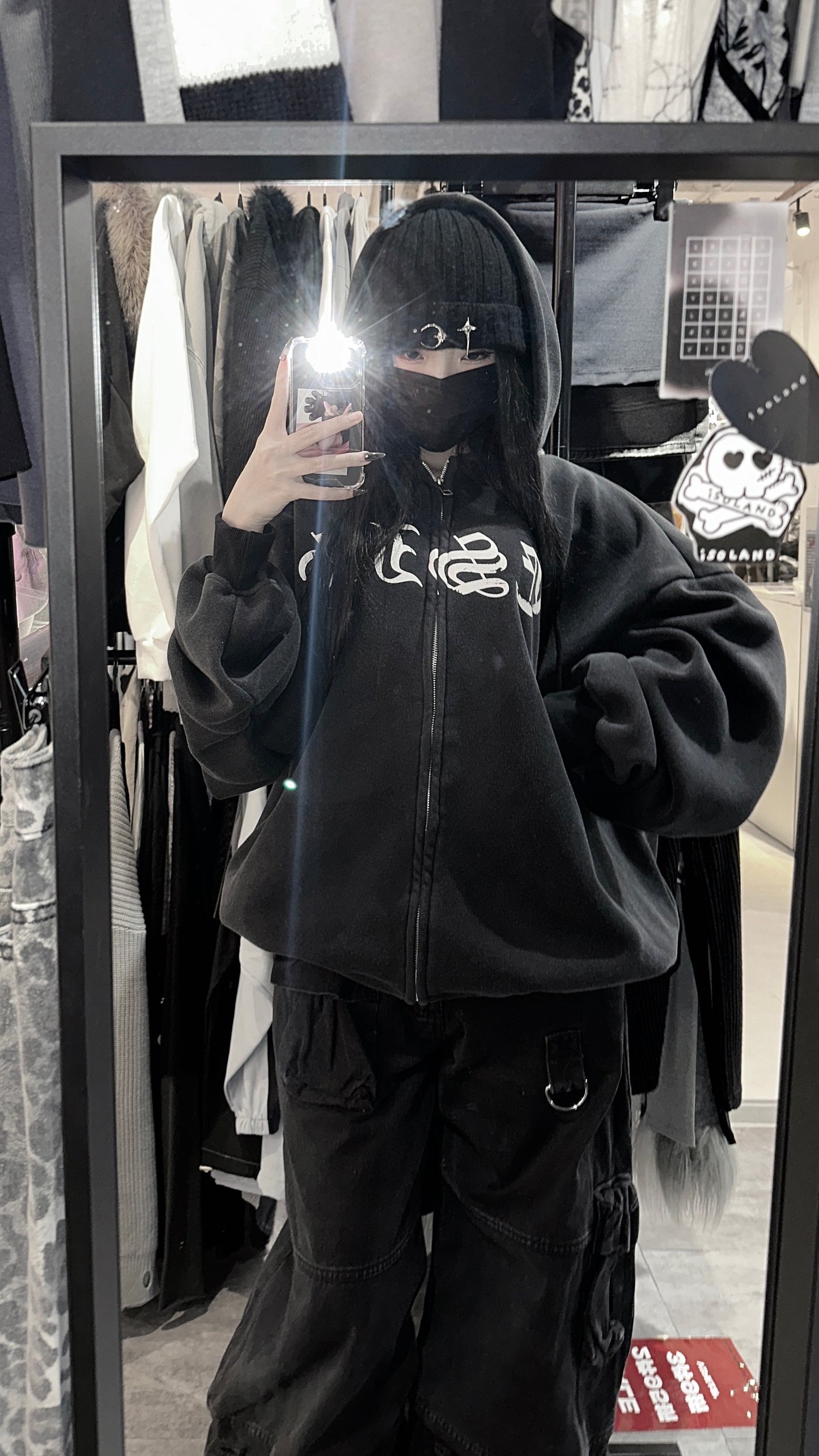 Old dirty washed hoodie zip up