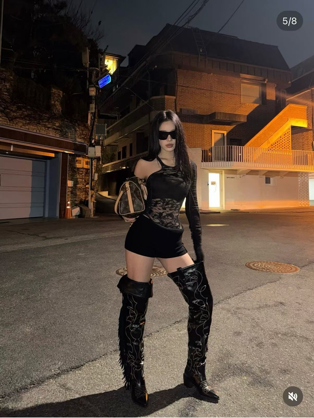 *獨家訂造* western thigh high boots