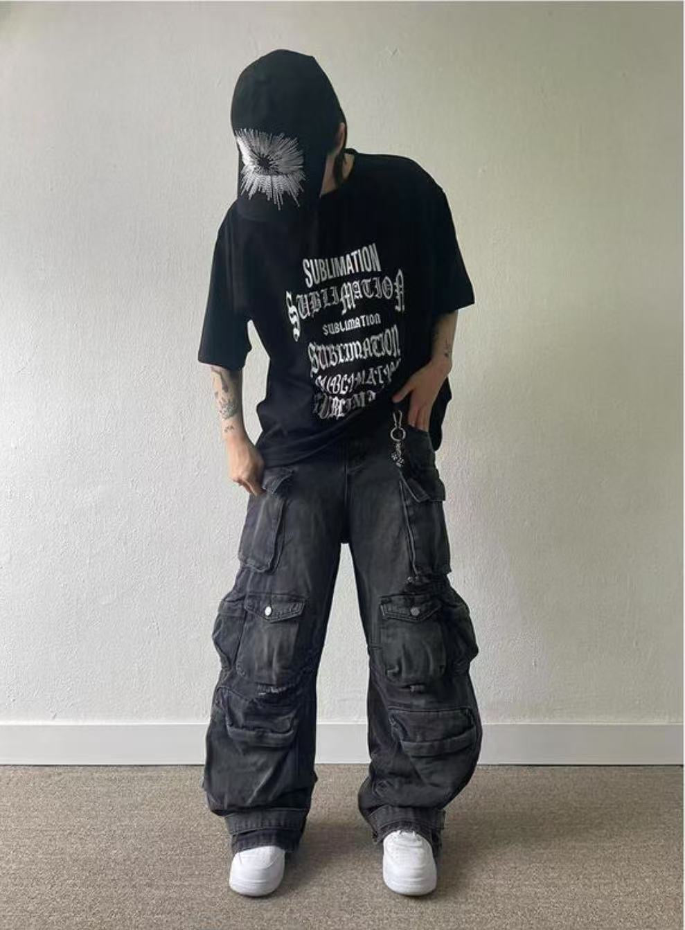 different ’sublimation’ font tee