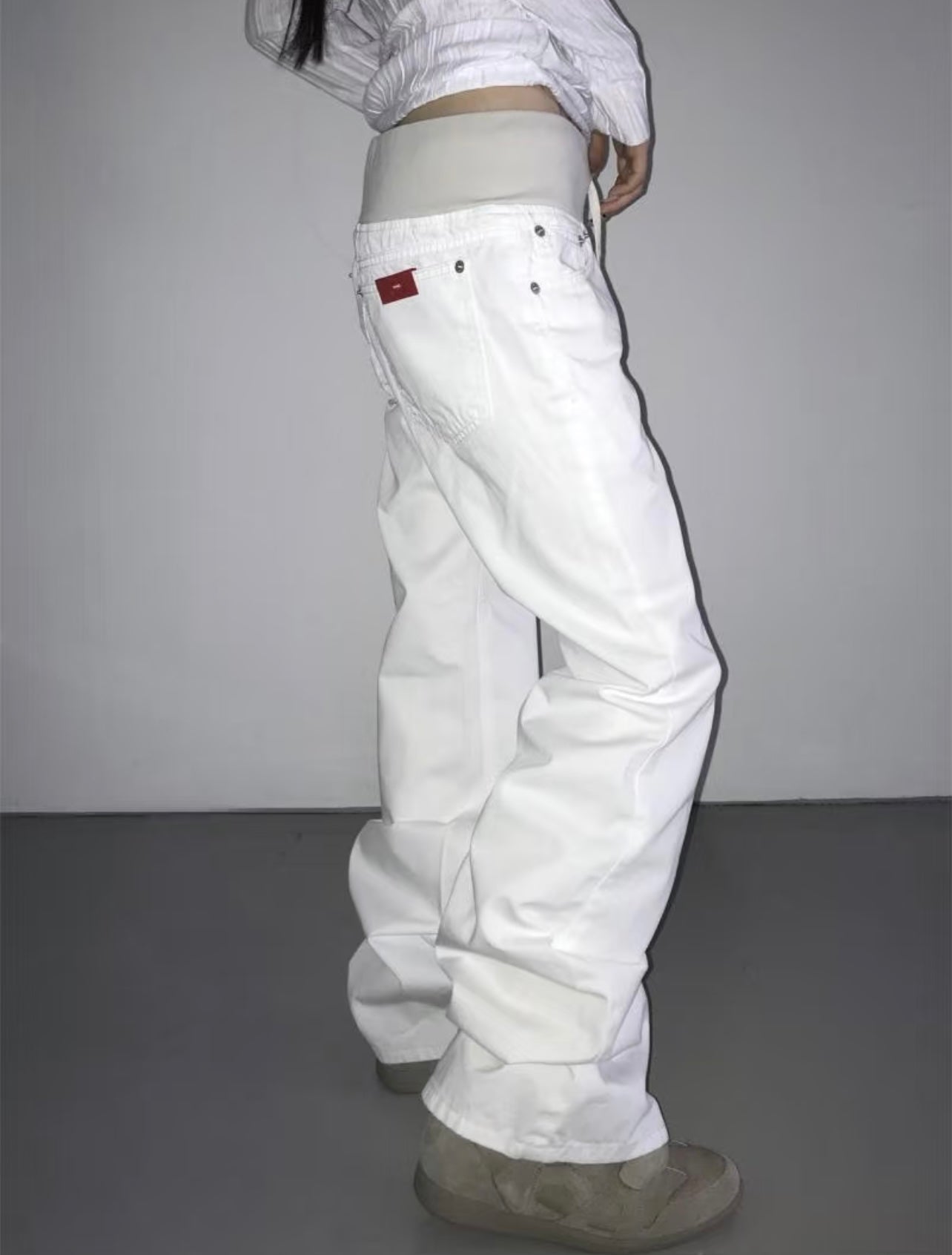 店主自留♡ ‘Want me’ bell-bottom pants