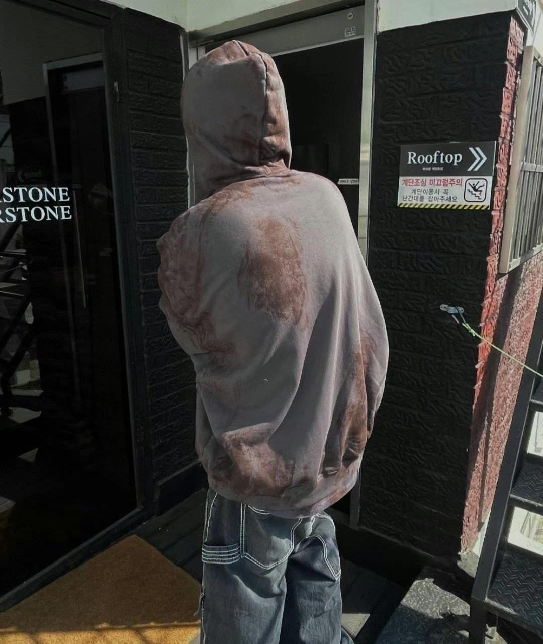 MOON ROCK hoodie zip up