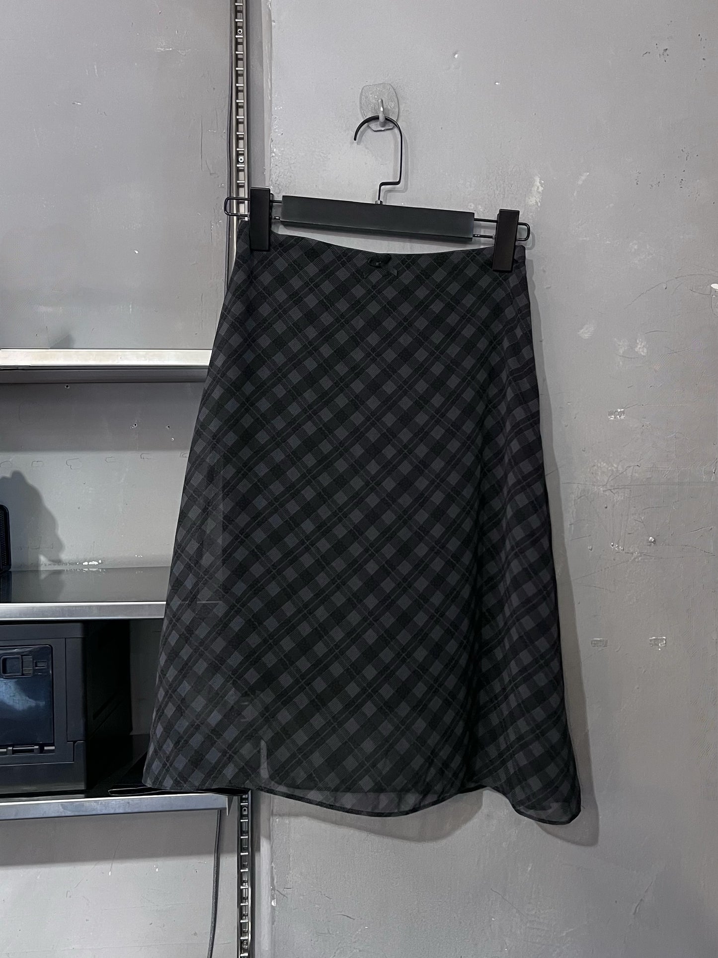 NANA checker midi skirt