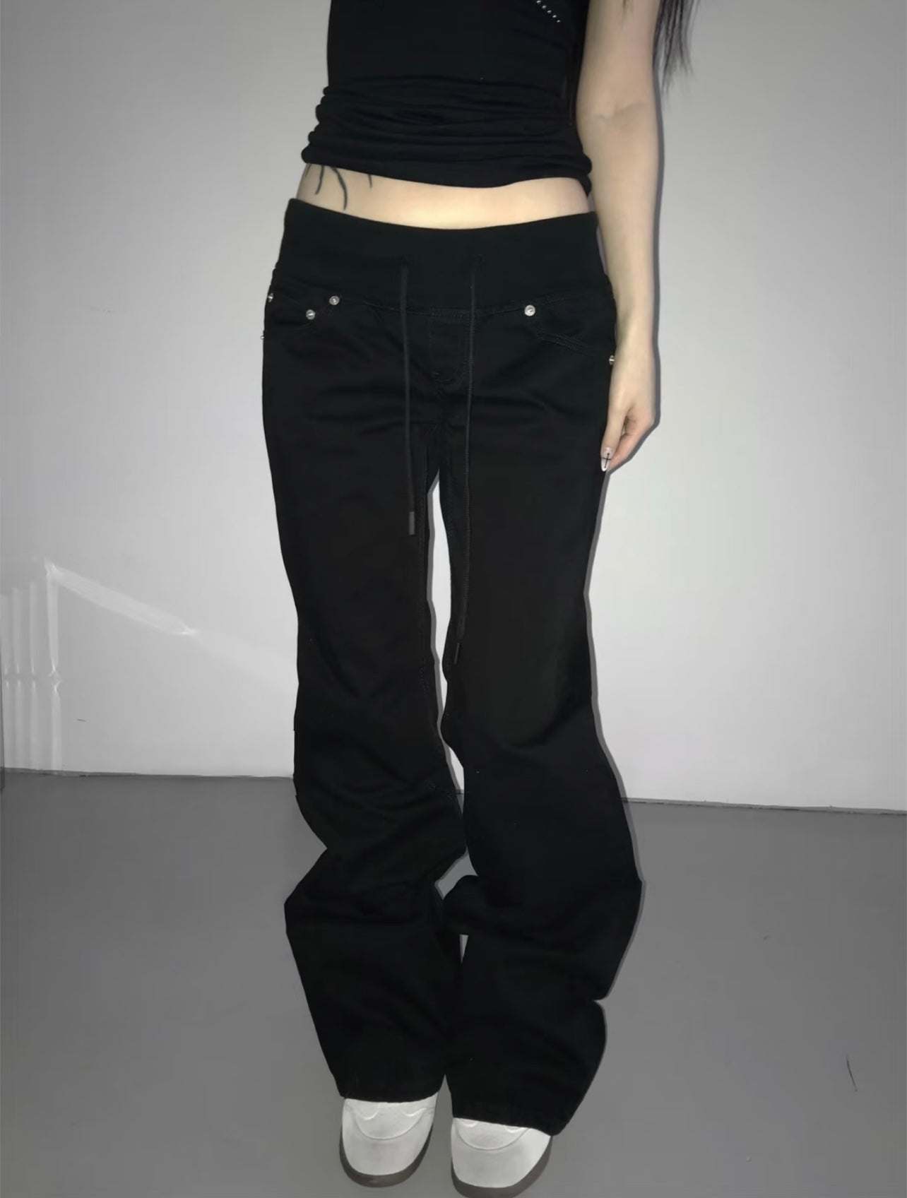 店主自留♡ ‘Want me’ bell-bottom pants