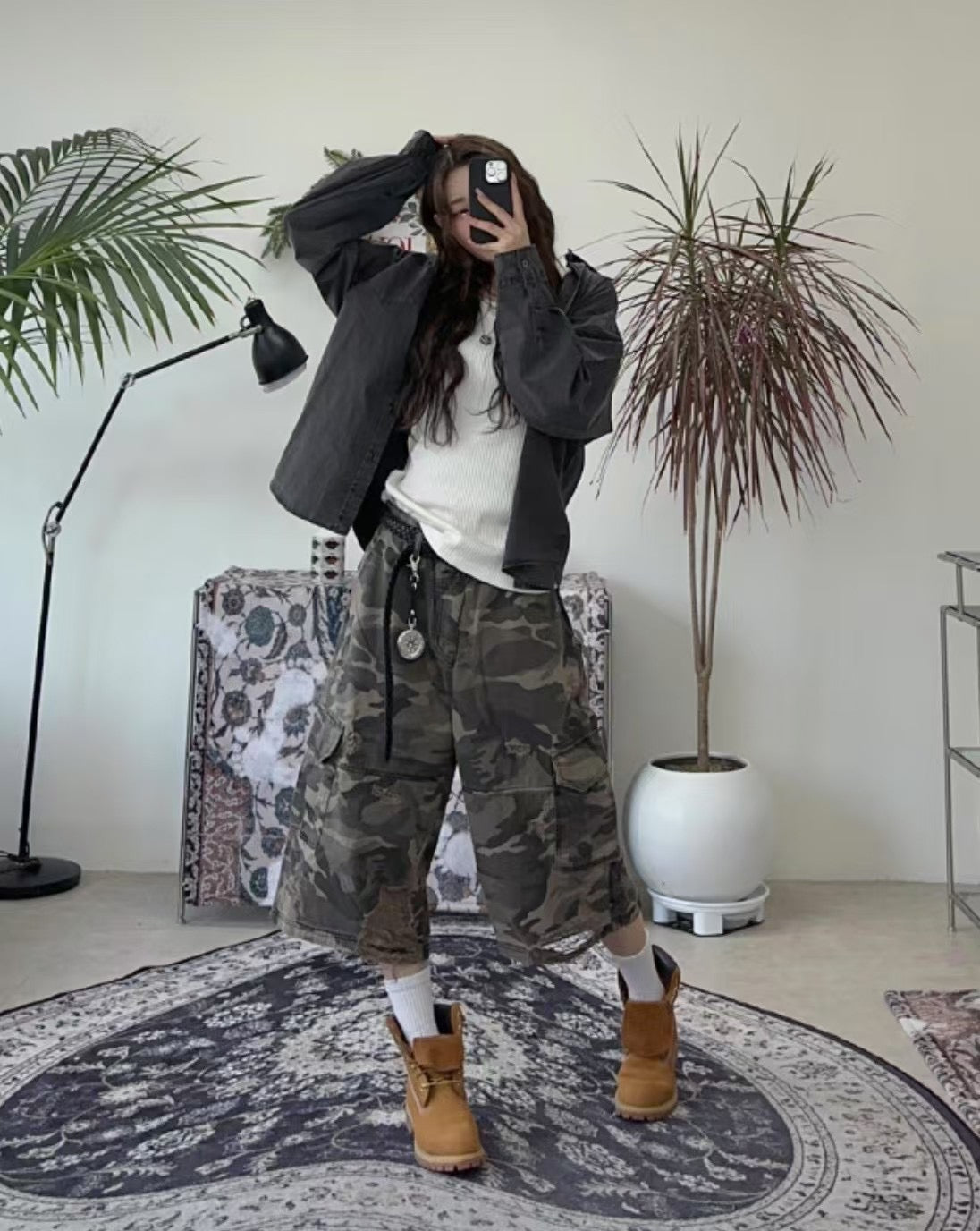 Apex camo cargo jorts