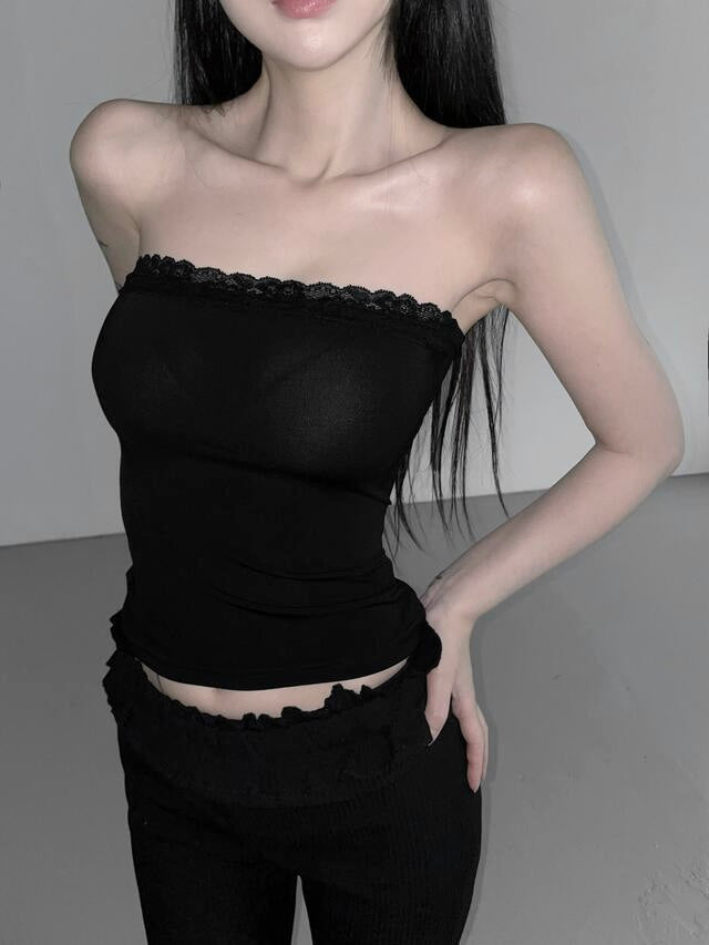 everyday lace tube top