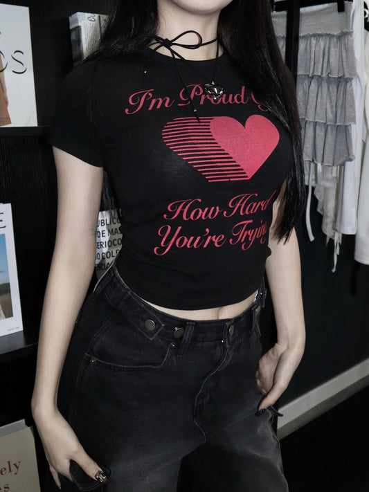 Heart shaker tee