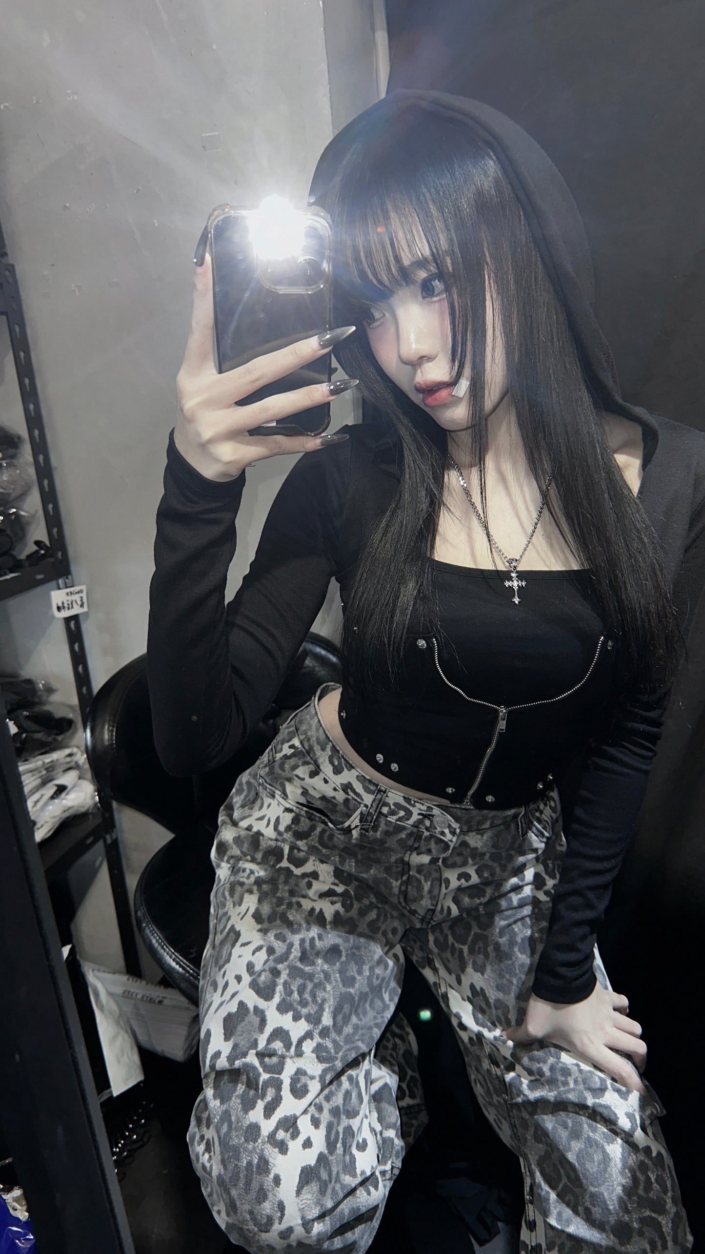 [超顯腰線!!] Mia hoodie zip up