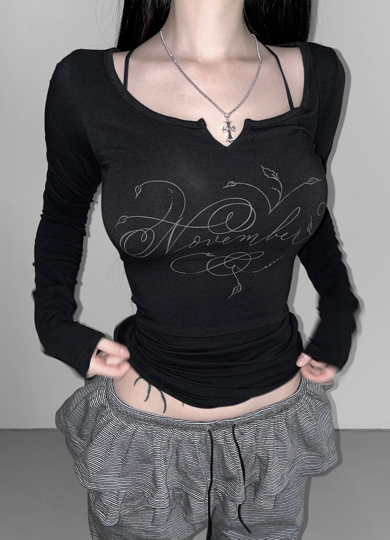 ‘November’ long sleeve tee