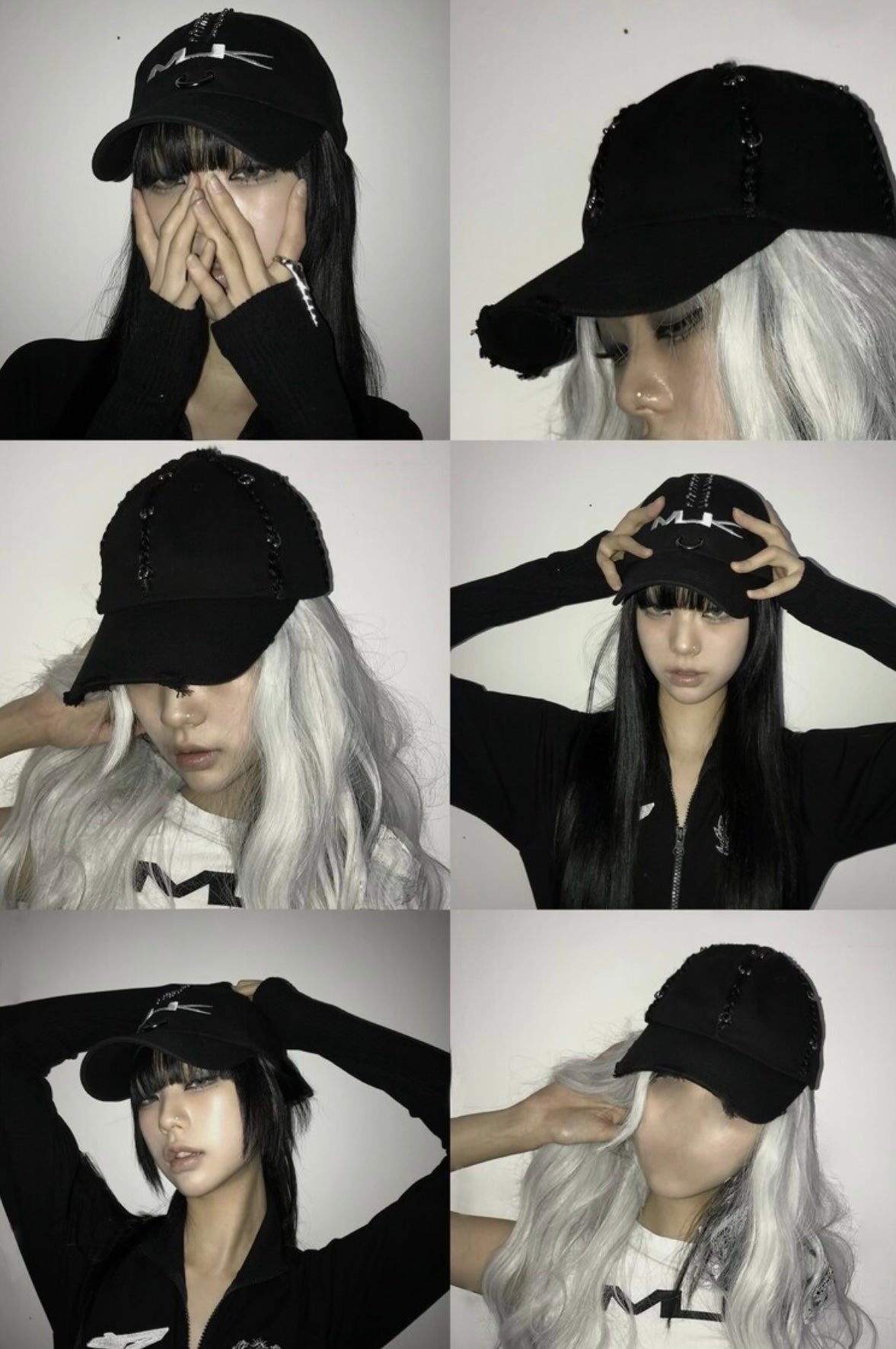 BRAID TWOBALLRING CAP