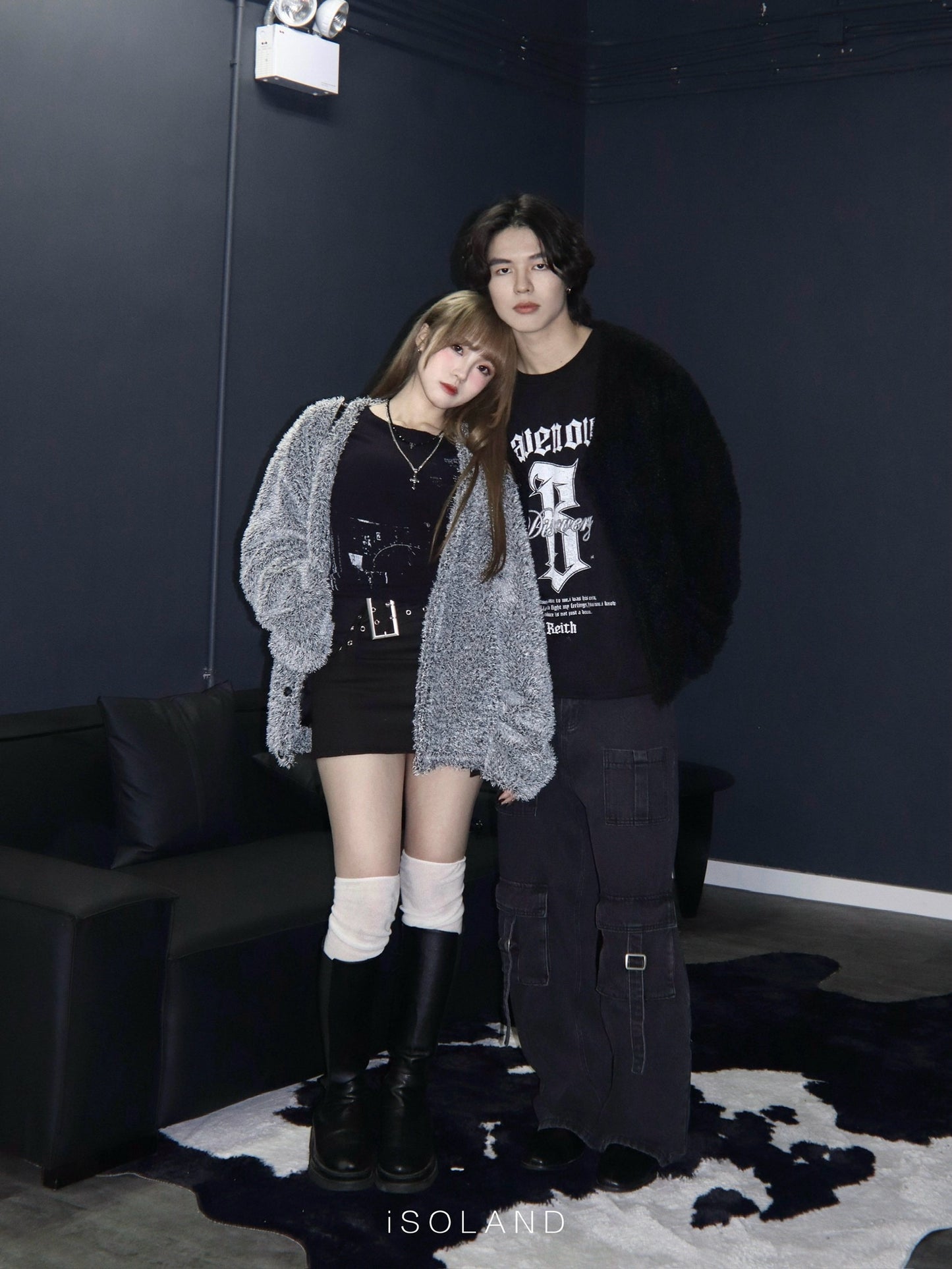 [unisex] Fluffy button cardigan