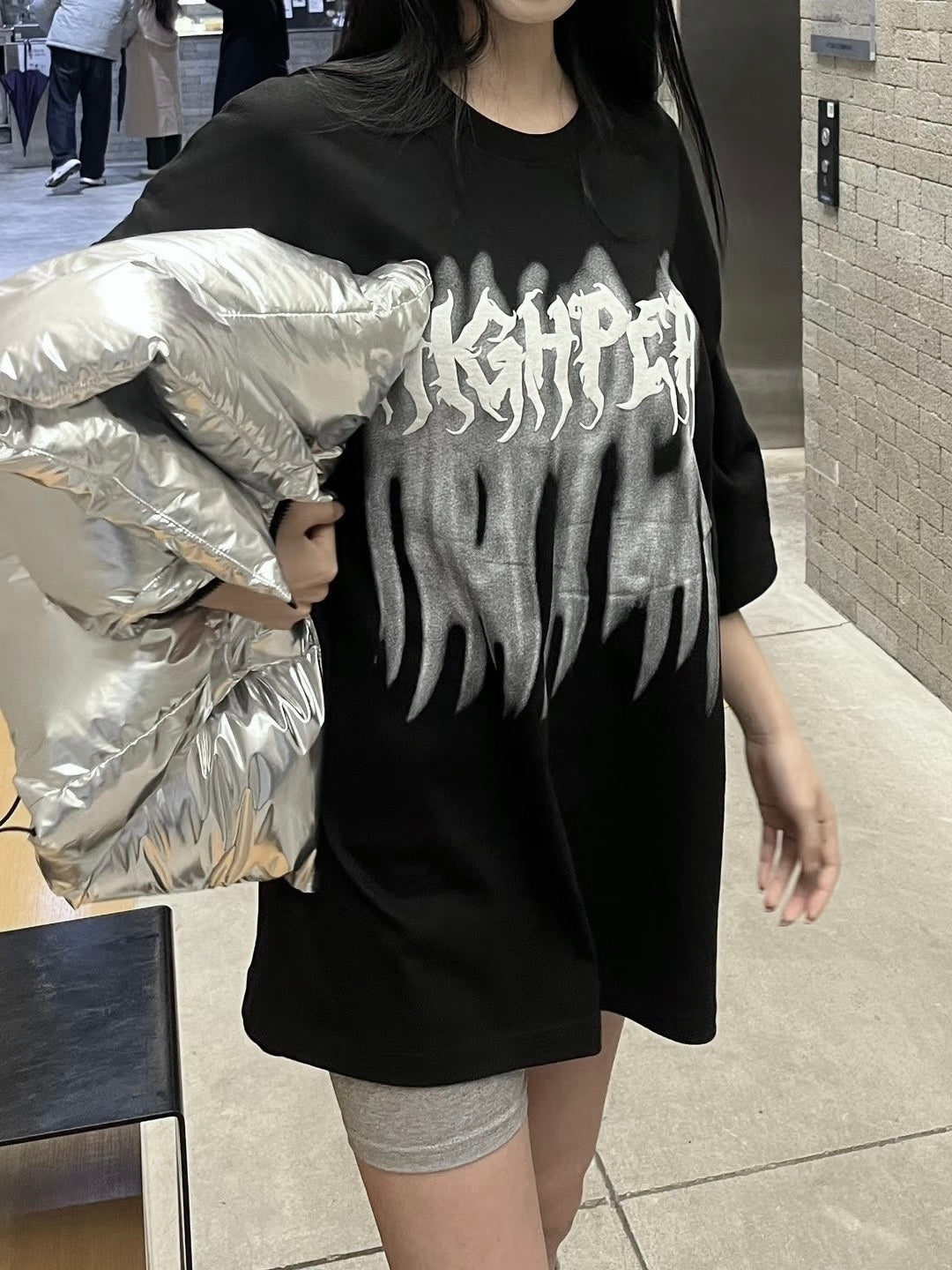 [unisex] 重磅火焰圖案tee
