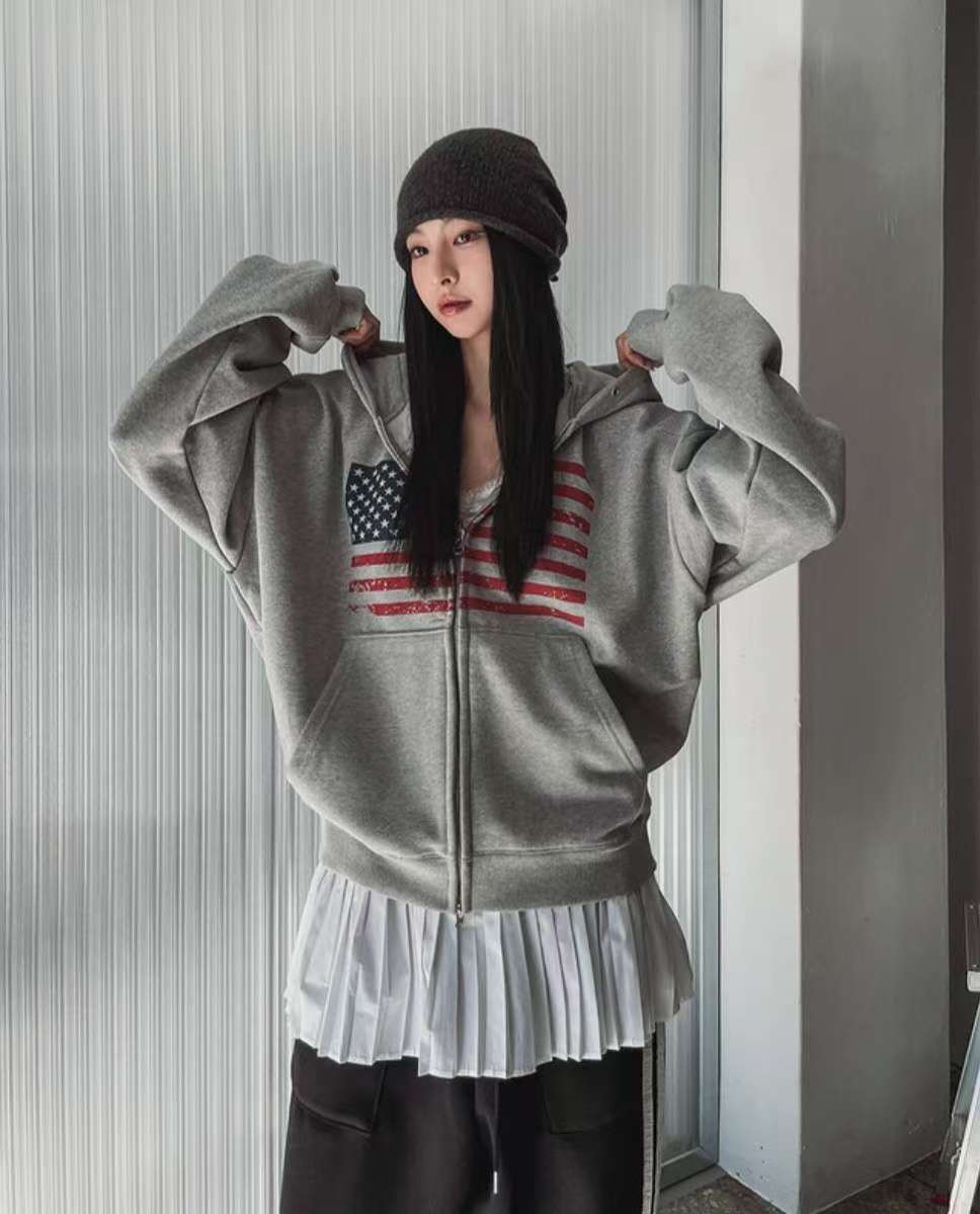 [unisex] AF hoodie zip up