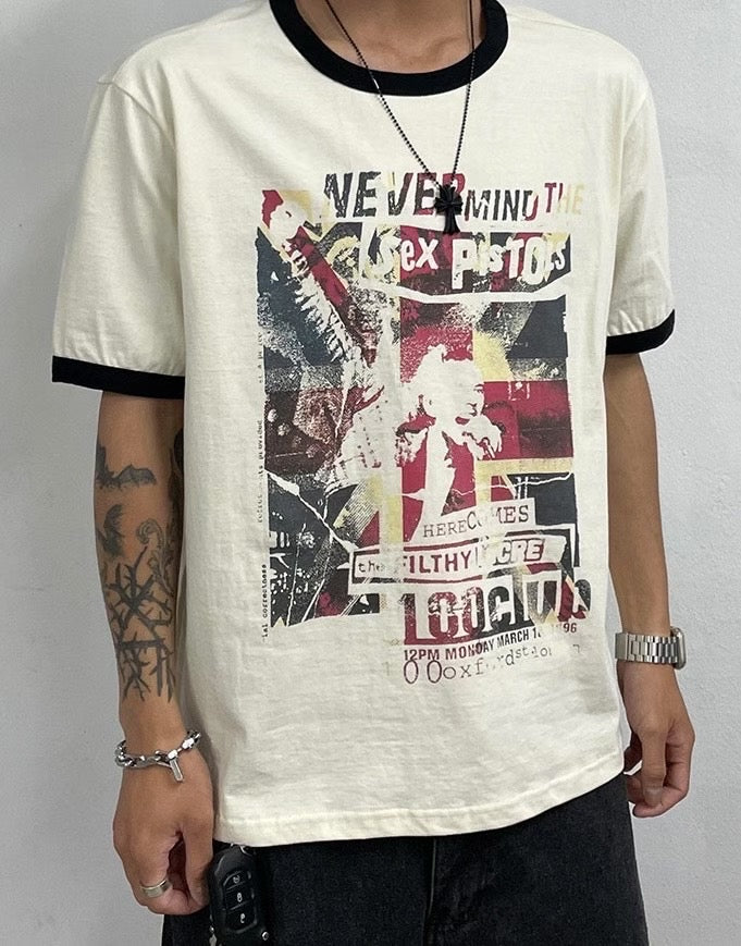 British flag loose fit tee