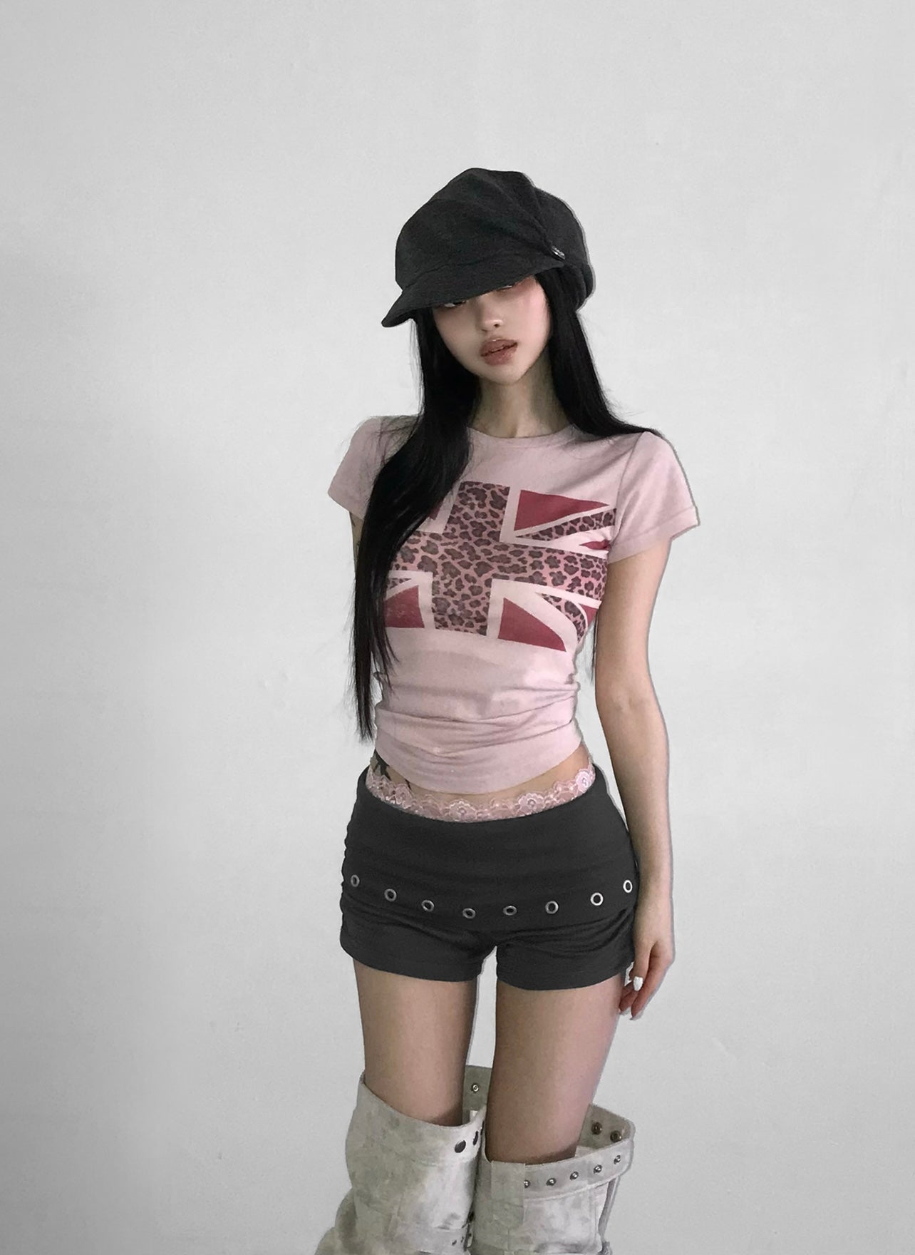 Leopard uk flag tee