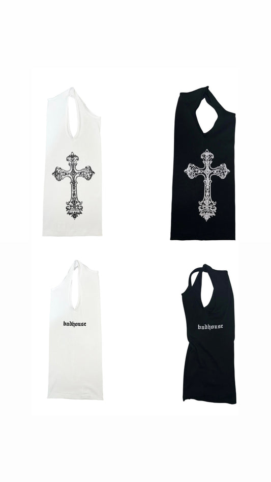 [ BADHOUSE ]
Badhouse Cross Tank Top