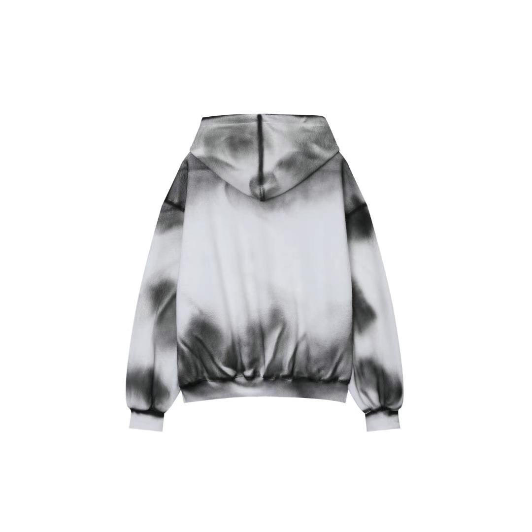 [unisex] 雲朵渲染漸變拉鍊hoodie