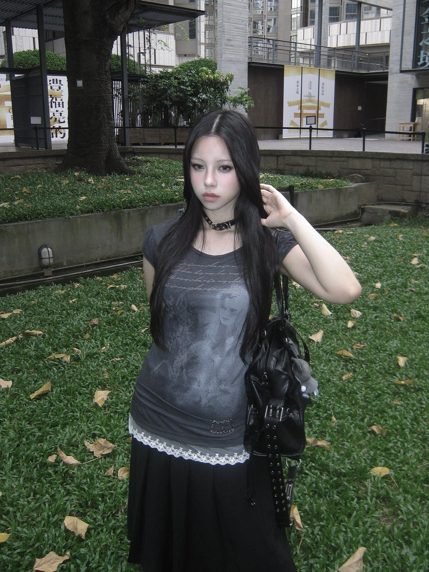 Heaven lace layer tee