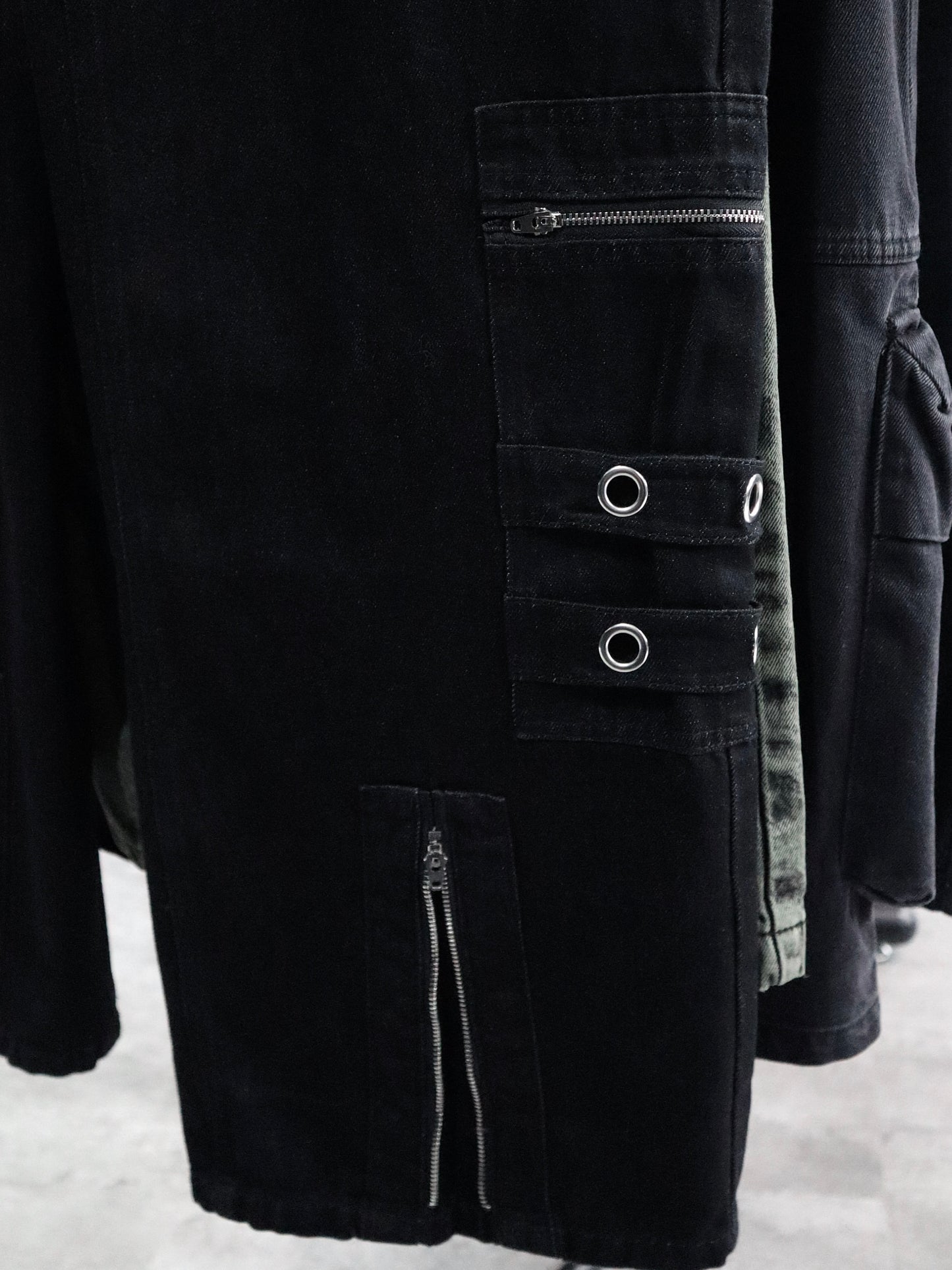 [unisex] metal ring adjustable jeans