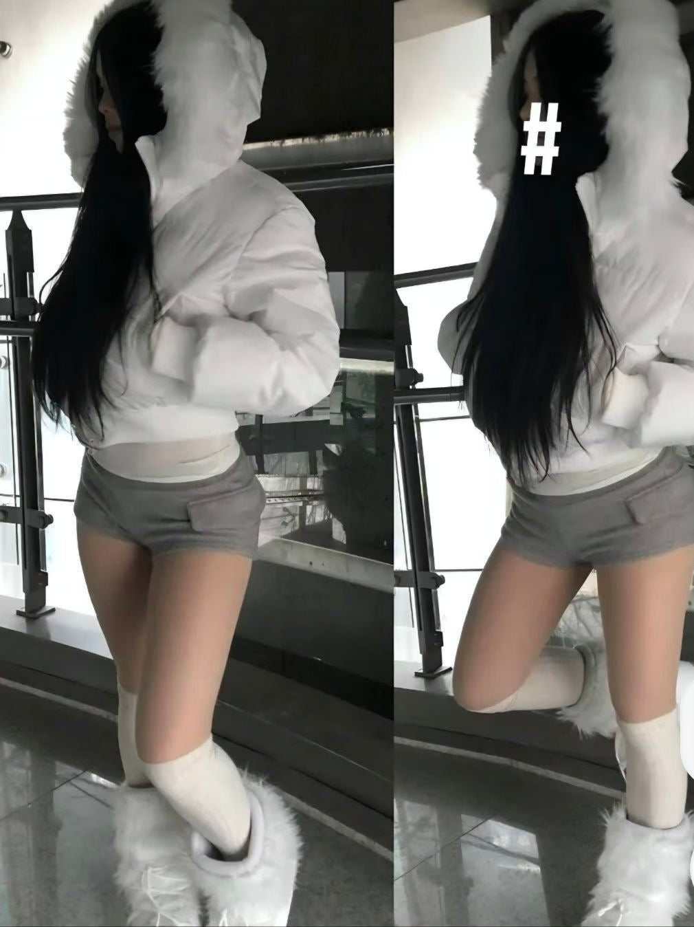 ‘NOBODY’S GIRL’ fur shorts
