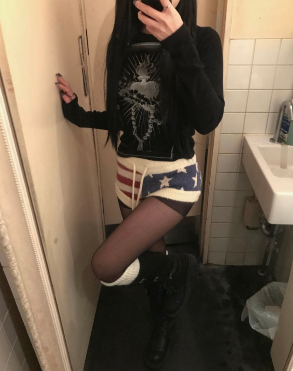 Sword & Heart print long sleeve
