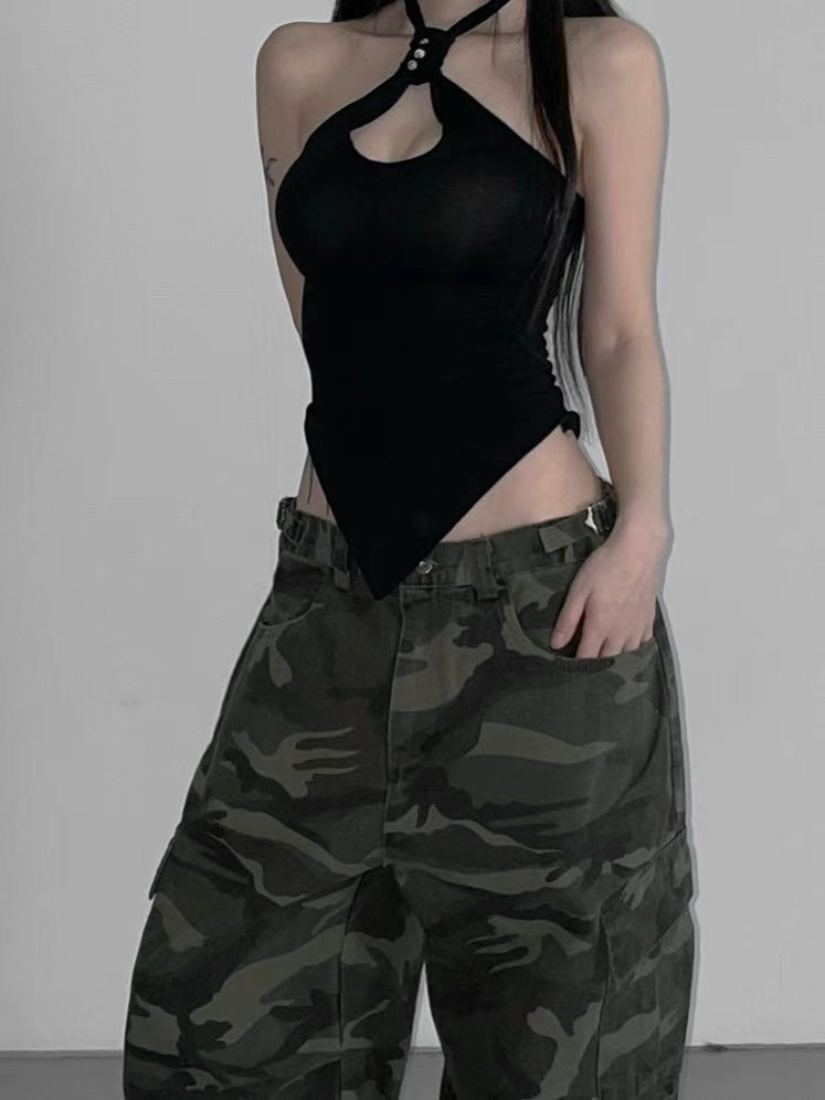 S.O.S halter tank top