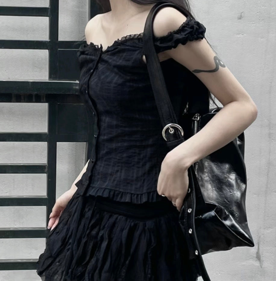 2way ruffle tank