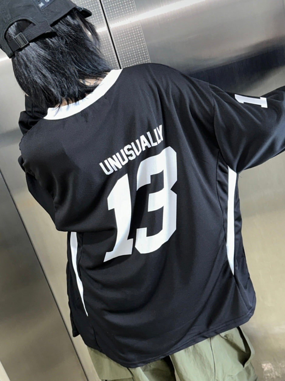 Number 13 v neck jersey