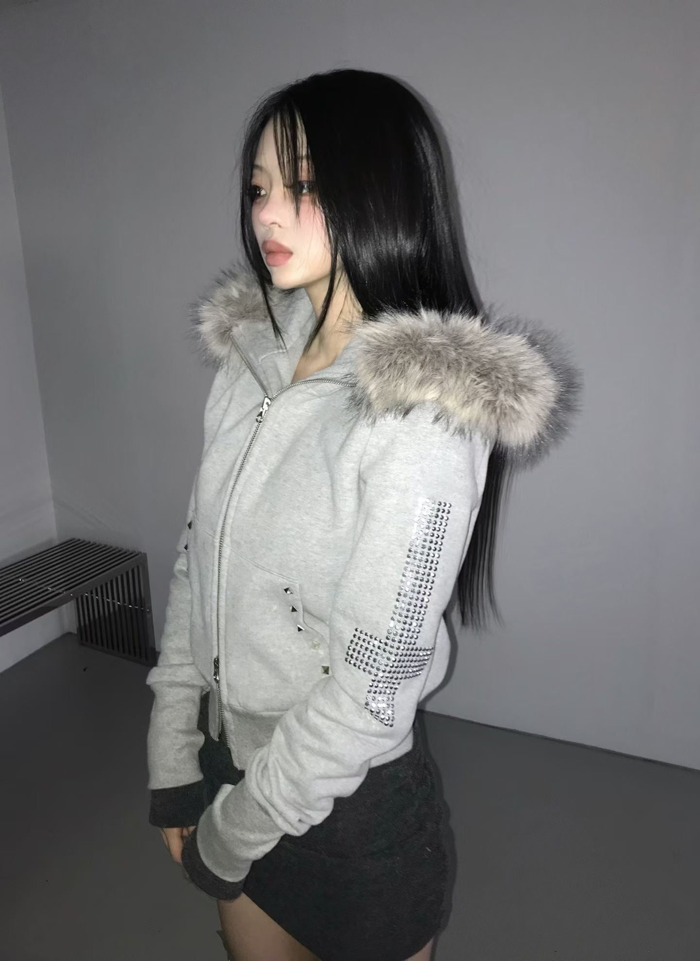 ‘KOLOK COLOK’ hoodie zipup