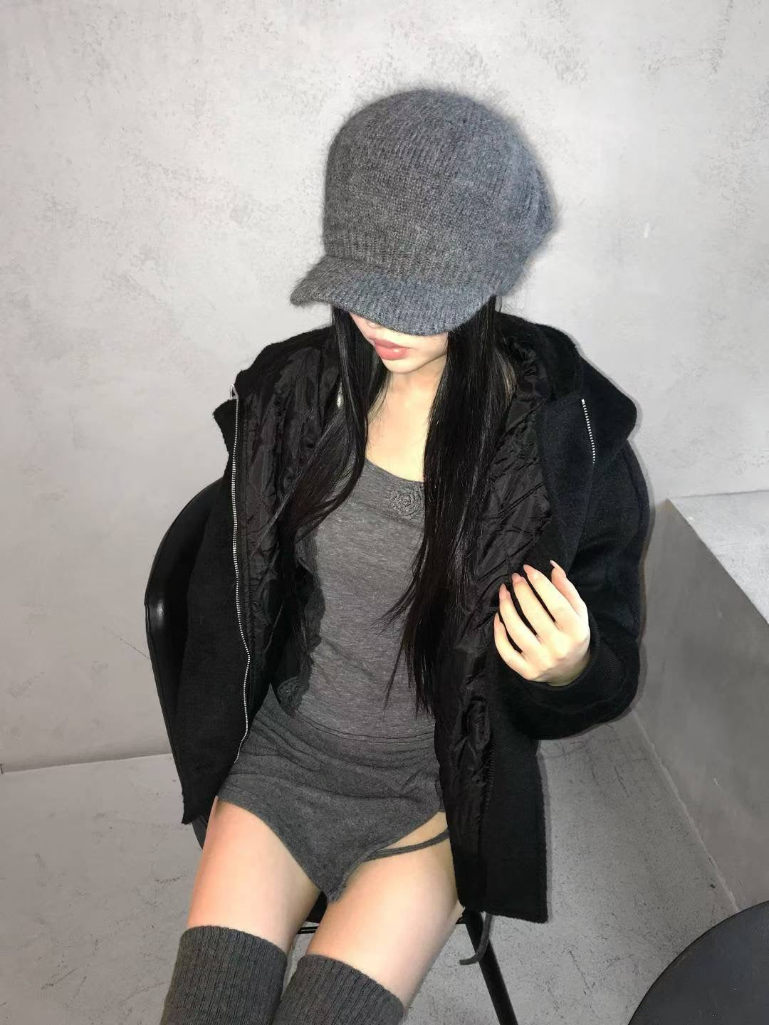 海馬毛報童帽
